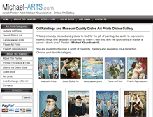 Tablet Screenshot of michael-arts.com